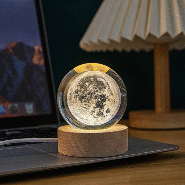 3D Galaxy Crystal Ball Night Lamp